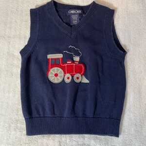 Holiday Toddler vest, choo-choo train!